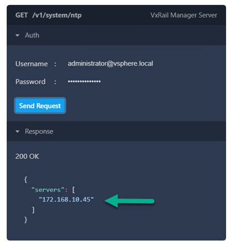 Atualizando as informações do servidor IP NTP do VxRail Cluster .